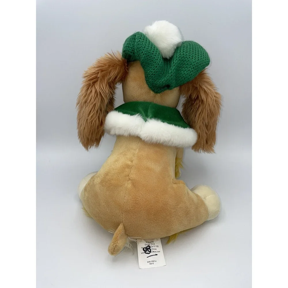 Disney Store Lady and The Tramp Dog Christmas Holiday Plush 11
